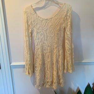 Urban Outfotters cream lace dress